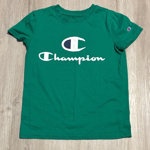 Champion Kids Tee in Bold Green - Picture 1 of 2